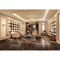 Salle de bain Home Decor Dark Emperador Brown Marble Tiles and Slab