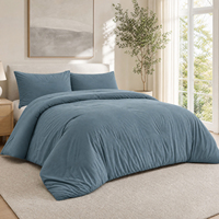 Nouvelle arrivée : Couette matelassée en polyester, 3 pièces, toute saison, douce, moelleuse, respirante, certifiée Oeko-Tex.