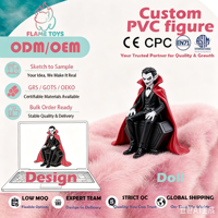 Mascotte 3D personnalisée en PVC injecté souple à faible MOQ pour pièces de jeux de société, conforme ASTM F963, fabrication depuis plus d'une décennie