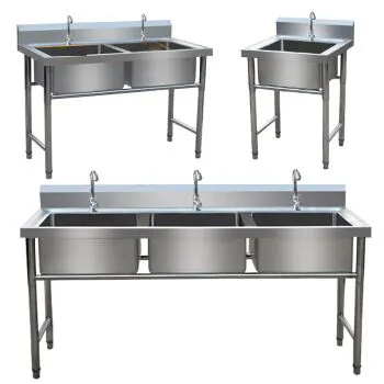 Bán Hot thương mại bồn rửa và bảng thép không gỉ Sinks thép không gỉ Bồn Rửa Nhà Bếp