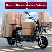 Vélo cargo électrique robuste avec capacité de charge de 100kg et batterie longue portée pour les motos de livraison et de tourisme