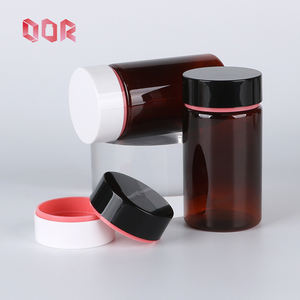 4 oz Ambre sous-transparent Gummy Bouteille Emballage PET Pot Bouteille Vitamines Supplément Pot de Stockage - Product Image 1