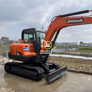 Excavadoras usadas coreanas de 6 toneladas DX60, gran oferta, precio bajo, excavadora usada sobre orugas coreana Original de alta calidad DX 60, en stock a la venta - Product Image 6