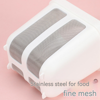 Filtre anti-fuite Cuisine Réutilisable Maille Fine Séparateur de lactosérum en acier inoxydable Passoire à jus Passoire à yaourt Presse-légumes