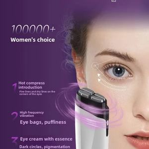 Masseur oculaire électrique à vibration avec logo personnalisé, anti-âge, anti-rides, éliminateur de cernes, éliminateur de poches sous les yeux, soin de beauté, raffermissement de la peau - Product Image 6