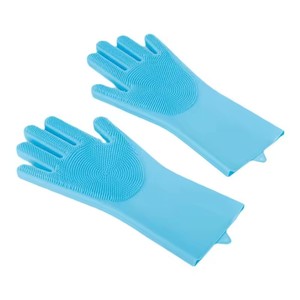 Hot bán Silicone Pet chải chuốt làm sạch găng tay con chó và mèo tắm dầu gội Găng tay với Pet bàn chải - Product Image 1