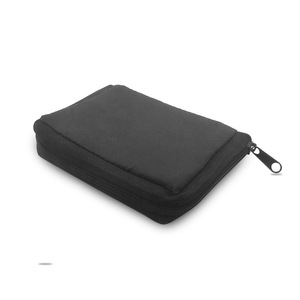 Sac pour lecteur de glycémie en tissu Oxford, étui de rangement pour instruments médicaux, 13x10.5x2.5cm, tissu noir pour lecteur de glycémie et - Product Image 4