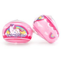 Manches de natation gonflables Swimbobo pour enfants, motif étoile bleue, en PVC, avec trois chambres d'air, ailes aquatiques pour l'apprentissage de la natation des tout-petits