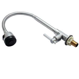 Robinet de cuisine monocommande flexible à poser sur comptoir, avec cartouche céramique, débit de 1,0 à 1,9 gal/min, construction en cuivre - Product Image 5