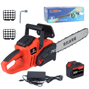 Scie à chaîne 1100W, moteur sans balais de 16 pouces, outil électrique pour le travail du bois, scie sans fil - Product Image 5