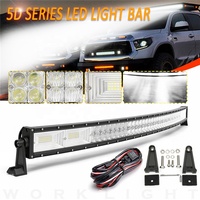 Carcasa de aluminio 24 Led 50 Led luz Bar 52 50 pulgadas 240w 80 C Ree/3030/epistar LED Chip 9-30V DC focos led párr auto movil