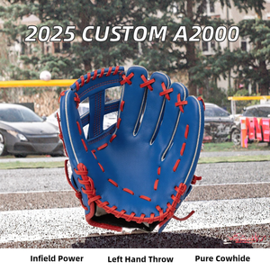Gants de baseball OEM ME-36275 en cuir de vachette tissé sur mesure pour gaucher, pour l'entraînement et la compétition, vente en gros - Product Image 2