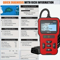 V300 Advanced OBD2 Scanner-Lector de códigos profesional y herramienta de escaneo para datos en vivo, comprobar la luz del motor y códigos de diagnóstico