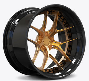 Rines de Auto de Lujo en Negro Brillante de 17-24 Pulgadas, Personalizables, 2 Piezas, Forjados, con Borde Profundo Cóncavo, para Autos de Pasajeros - Product Image 4