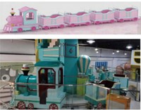Train de simulation pour enfants, locomotive électrique miniature, manège pour passagers, machine d'attraction pour enfants