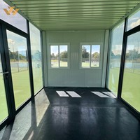 Murs-rideaux en verre détachables personnalisables pour diverses utilisations - bureaux commerciaux, salons, salles de bain, hôtels, écoles - conteneur moderne