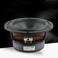 Unidad de Altavoz Woofer de Medios-Bajos de 6.5 Pulgadas HIFI Cerámica de Aluminio para Audio Doméstico 60-80W Altavoz de Sonido Modificado para Coche