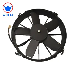 Air pulled straight plastic blade condenser fan of auto ac parts