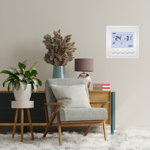 เทอร์โมสตัท LCD ในร่ม, เทอร์โมสตัทควบคุมอุณหภูมิด้วยแก๊สตัวควบคุมที่สำคัญภายใต้พื้นทำความร้อนเทอร์โม WiFi - Product Image 6