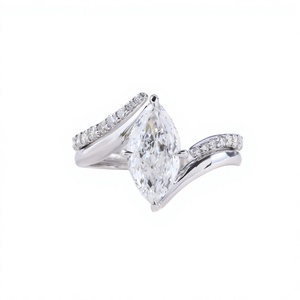 Luxury Diamond Eternity Band <b>Thick</b> Bezel Set Crystal Multi Stone Statement <b>Ring</b> Anniversary Jewelry For Women - Product Image 1