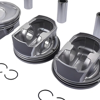 Set Ring Piston Diesel Mesin Mobil untuk Hyundai H100 D4BB Azera Accent 1.6 1.3 Atos D4AF Terracan D4BH Santa Fe Sonata H1
