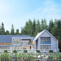 Maison préfabriquée économique à deux chambres, à assemblage rapide, pour villas et abris de voitures, fabriquée avec des panneaux sandwich durables
