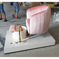 Laque évier en verre pied électrique de luxe bol matériel moins cher appui pied verser avec éviers pedcure télécommande chaise de pédicure