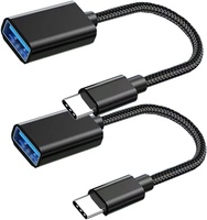 Adaptador USB Tipo C Macho a USB 3.0 Hembra de 10 Gbps, Aleación de Aluminio para Computadoras Portátiles y Dispositivos