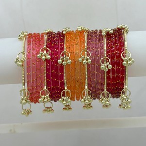 Bracelets élégants en verre plaqué argent pour femmes, accessoires de poignet modernes et tendance, empilables, pour un usage quotidien - Product Image 1