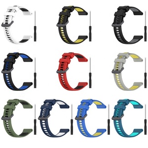 Bracelet de <span class=keywords><strong>montre</strong></span> en silicone bicolore 20mm 22mm pour bracelet de <span class=keywords><strong>montre</strong></span> <span class=keywords><strong>Garmin</strong></span> Forerunner 965/955/945/<span class=keywords><strong>745</strong></span> - Product Image 6