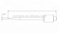 A-ONE erowa ER-010561 précision carbure acier EDM capteur broche 2 mm