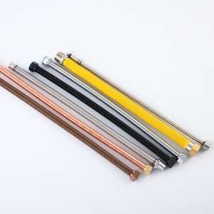 Tuyau en acier inoxydable ondulé avec couche extérieure en <span class=keywords><strong>PVC</strong></span> coloré - Product Image 1