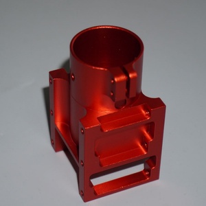 Soporte de Motor de Aleación de Aluminio Rojo Mecanizado con CNC de Precisión para Piezas de Ensamblaje Mecánico - Product Image 4