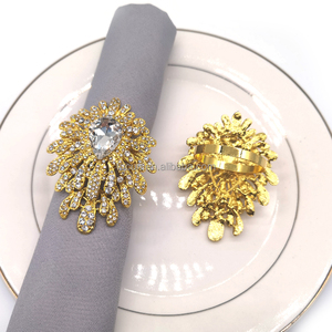 <span class=keywords><strong>Portatovaglioli</strong></span> per hotel in cristallo di alta qualità in oro e argento - Product Image 4