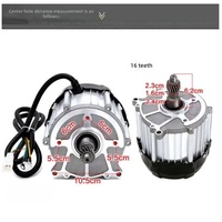 Ensemble différentiel de moteur CC sans balais 800W à rapport de vitesse personnalisé 1:11:28, adapté aux tricycles électriques à basse vitesse