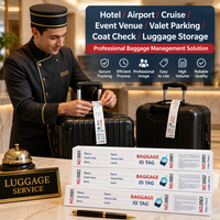 Étiquette de bagage personnalisée avec logo d'usine, haute qualité, robuste, pour hôtel, vente en gros, offre spéciale