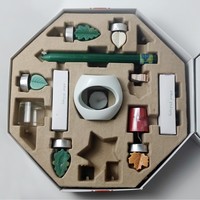 Insert d'emballage à pressage à sec personnalisé, biodégradable et durable, en plateau de pâte moulée, pour bougies d'aromathérapie, pièces de machines et jouets