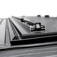 Aluminum Alloy Low Profile Hard Tri-Fold Pickup Truck Bed Tonneau Cover Black for 2025-2026 Dodge Ram Dakota by Kouvi
