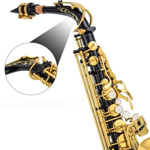 Saxofón Alto de Latón Modelo 82Z en Mi Bemol con Acabado en Níquel Negro y Dorado y Superficie Niquelada, Suministro Transfronterizo - Product Image 2