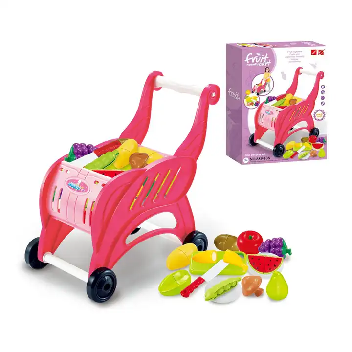 gioco in età prescolare gioco di plastica frutta carrello supermercato  giocattolo per i bambini