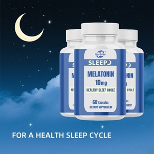 Cápsulas de Melatonina al por Mayor, 10 mg, Suplementos Naturales para Dormir para Adultos, Envío Rápido, Certificado GMP - Product Image 2