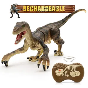 Colecciones de modelos de dinosaurio eléctrico por control remoto para niños, animales vivos y móviles, r c rc, juguetes para niños, regalo