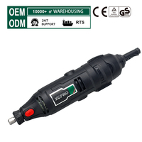 Mini-meuleuse à vitesse variable 130W, mandrin 3,2 mm/2,3 mm, kit de mini-meuleuse avec arbre flexible, ensemble d'outils 107 pièces, emballage BMC