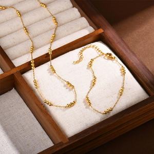 เครื่องประดับสแตนเลสสตีล 316L ชุบทอง 18K คุณภาพสูง ไม่ลอก ไม่ดำ หรูหรา แฟชั่นสวยงาม สำหรับผู้หญิง - Product Image 2