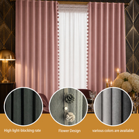 Rideaux occultants triple tissage imperméables et antibactériens en chenille imitation lin pour une isolation thermique supplémentaire à la maison
