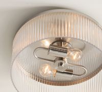 Yihao Suspension en verre élégante et simple, nouveau design pour salle de bain, source lumineuse LED, plafonnier en laiton