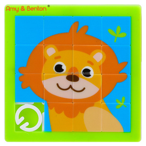 OEM trượt Câu Đố rừng động vật nhựa trượt câu đố cho trẻ em bên ủng hộ Quà tặng khuyến mãi - Product Image 5