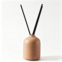 Bouteille diffuseur d'arômes en argile texturée mouchetée, sans flamme, sûre, rechargeable, ornement décoratif exquis pour la maison, vente en gros