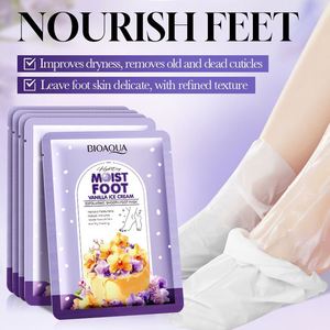 Maschera per Piedi al Profumo di <span class=keywords><strong>Gelato</strong></span> alla Vaniglia con Glicerina, Idratante e Rassodante, Facilmente Assorbibile, Prodotto per la Cura della Pelle Secca - Product Image 5