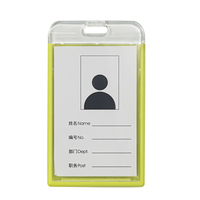 Etui porte-photo en acrylique personnalisé pour étudiants en acrylique étanche à la poussière type push-pull porte-carte d'identité pour bureau et travail